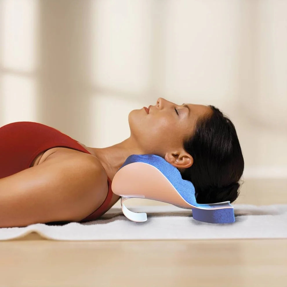 Support Pillow Blue Headrest Cushion Cervical Pillow