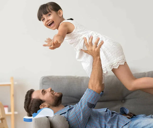 Support Pillow Blue Headrest Cushion Cervical Pillow