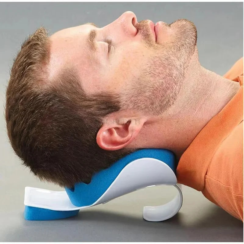 Support Pillow Blue Headrest Cushion Cervical Pillow